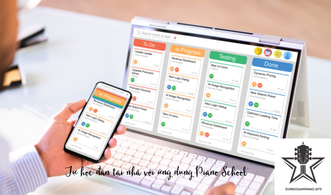 Tự học đàn tại nhà với ứng dụng Piano School